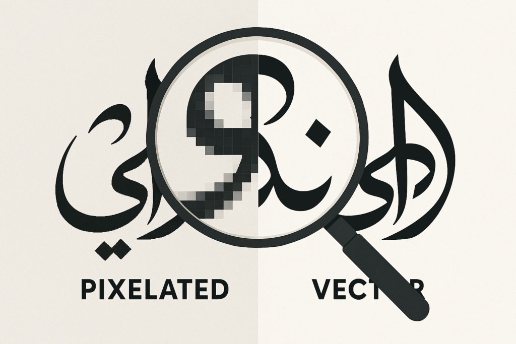 Why Convert an Arabic Calligraphy Image to Editable Vector Format