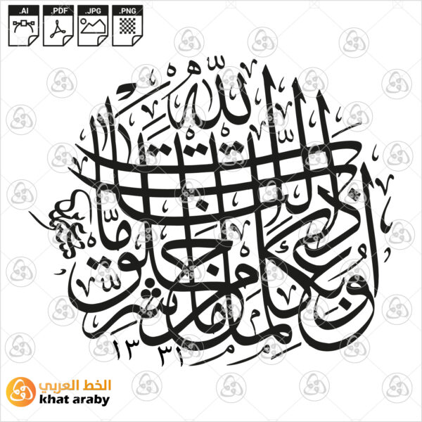 اعوذ بكلمات الله التامات من شر ما خلق