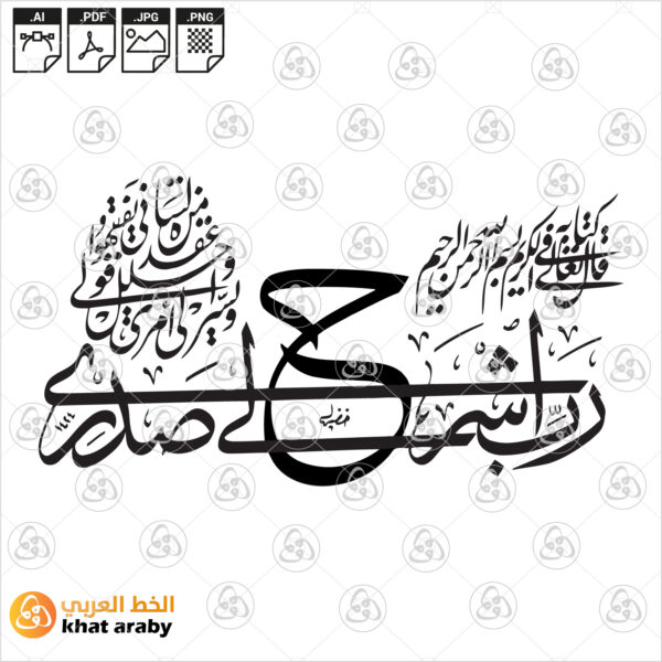 رب اشرح لي صدري ويسر لي أمري وحلل عقدة من لساني يفقهوا قولي