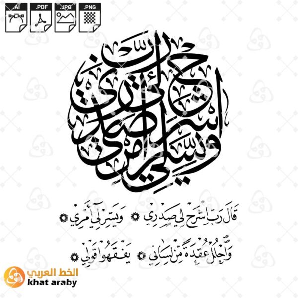 رب اشرح لي صدري ويسر لي امري