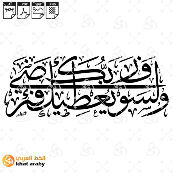 ولسوف يعطيك ربك فترضى