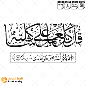 KHT-V1611 - قل كل يعمل على شاكلته فربكم أعلم بمن هو أهدى سبيلا