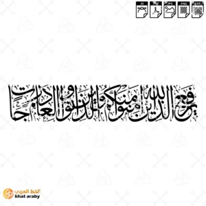 يرفع الله الذين امنوا منكم والذين اوتوا العلم