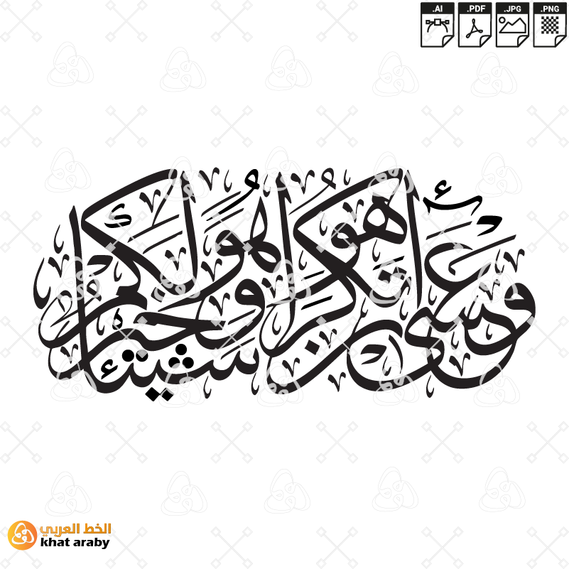 KHT-V1675 - وعسى ان تكرهوا شيئا وهو خير لكم