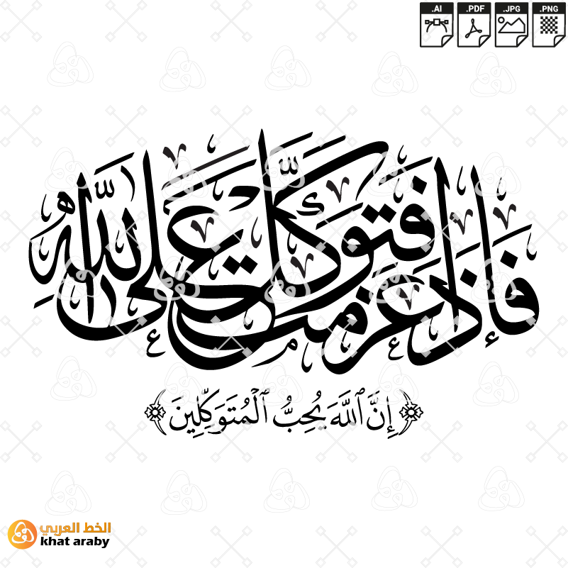 فاذا عزمت فتوكل على الله ان الله يحب المتوكلين