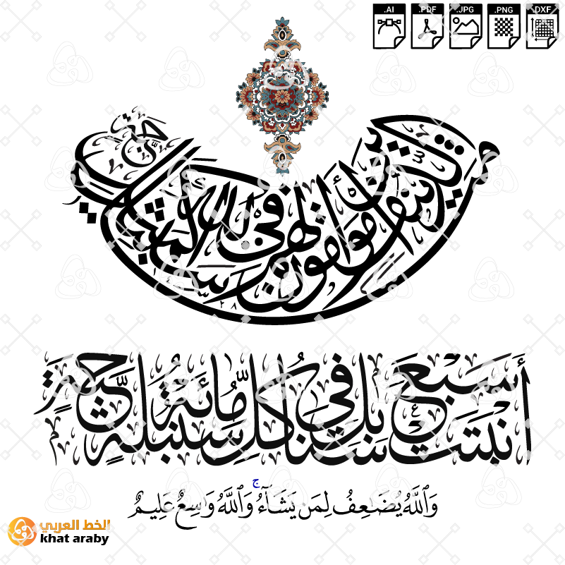 مثل الذين ينفقون اموالهم في سبيل الله كمثل حبة انبتت سبع سنابل